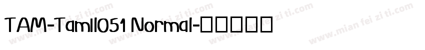 TAM-Tamil051 Normal字体转换
